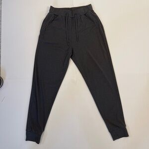Cozy Earth Womens Gray Bamboo Stretch Drawstring Jogger Pants w/Pockets Sz S